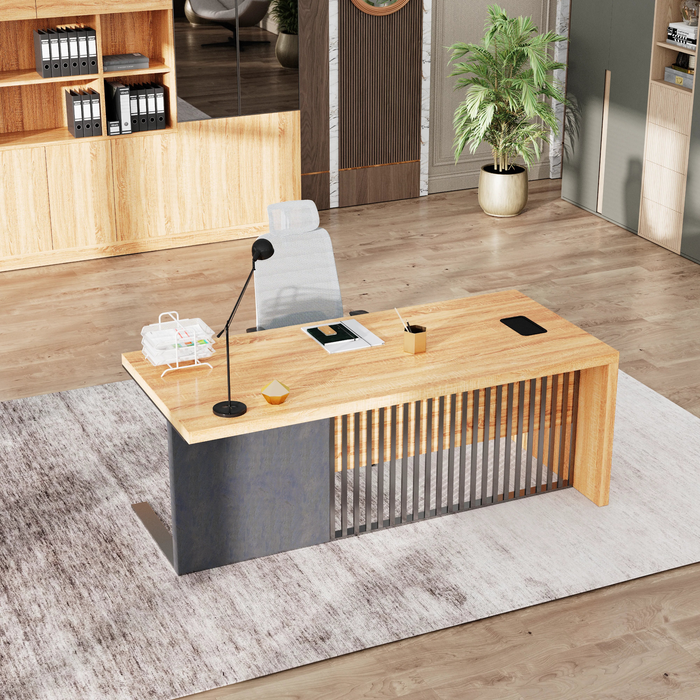 Dakota 63-79" Rectangular Executive Desk | AF Essence Tribeca WX-N2806