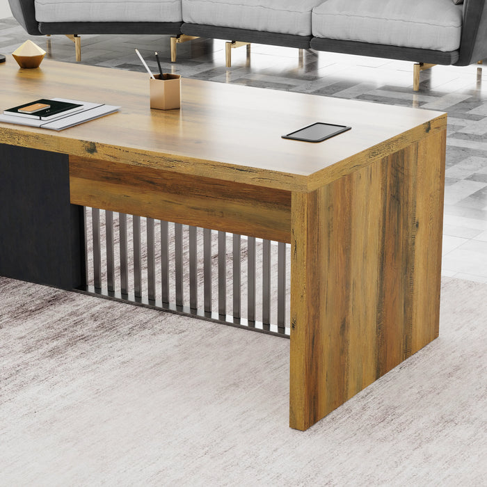 Dakota 63-79" Rectangular Executive Desk | AF Essence Tribeca WX-N2806