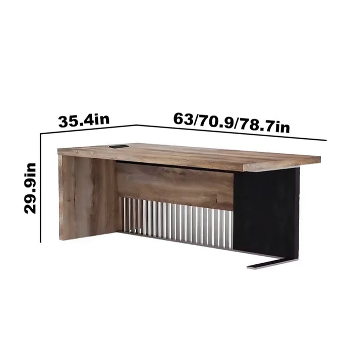 Dakota 63-79" Rectangular Executive Desk | AF Essence Tribeca WX-N2806