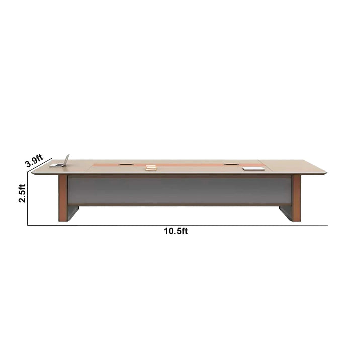 Lucian 8-20' Brown Rectangular Conference Room Table | AF LY-DQ-H14