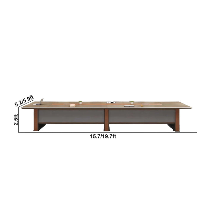 Lucian 8-20' Brown Rectangular Conference Room Table | AF LY-DQ-H14