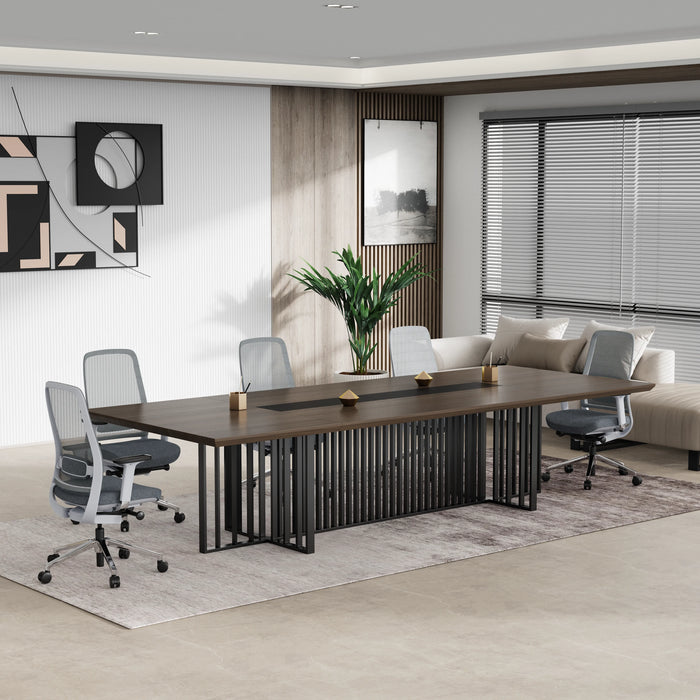 Felipe 12' Rectangular Conference Room Table with Laminate Finishing | AF Essence Tribeca WX-N2811