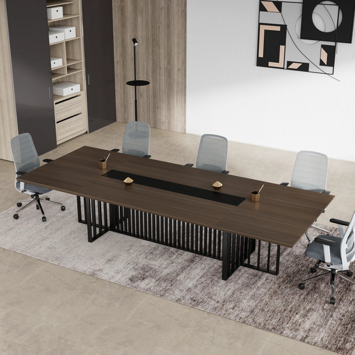 Felipe 12' Rectangular Conference Room Table with Laminate Finishing | AF Essence Tribeca WX-N2811