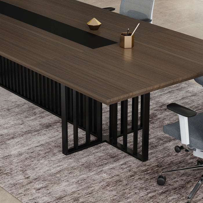 Felipe 12' Rectangular Conference Room Table with Laminate Finishing | AF Essence Tribeca WX-N2811