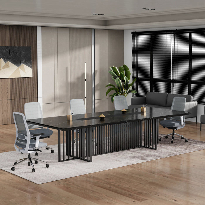 Felipe 12' Rectangular Conference Room Table with Laminate Finishing | AF Essence Tribeca WX-N2811