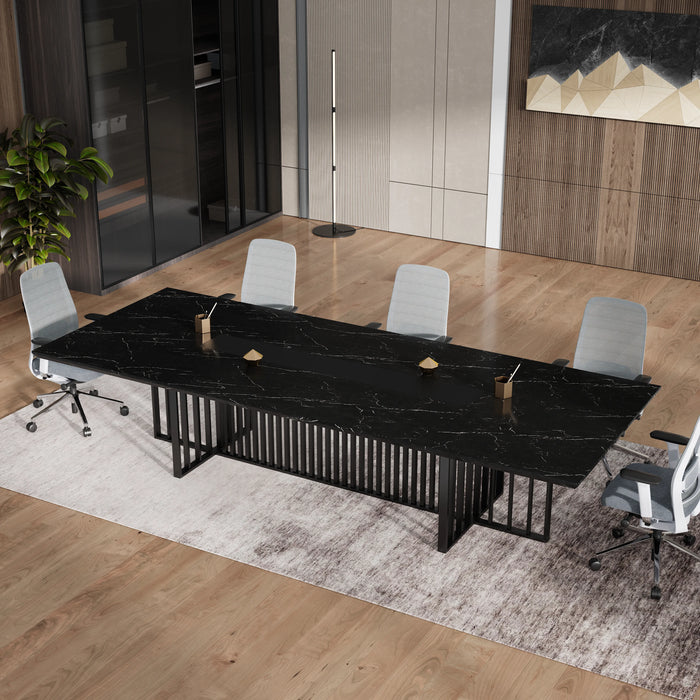 Felipe 12' Rectangular Conference Room Table with Laminate Finishing | AF Essence Tribeca WX-N2811