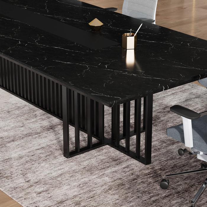 Felipe 12' Rectangular Conference Room Table with Laminate Finishing | AF Essence Tribeca WX-N2811