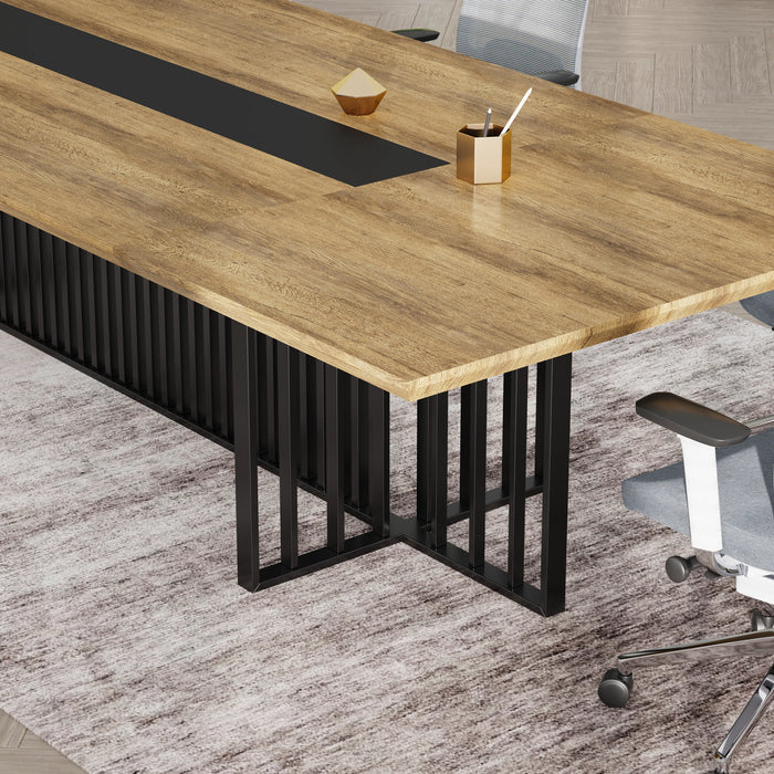 Felipe 12' Rectangular Conference Room Table with Laminate Finishing | AF Essence Tribeca WX-N2811