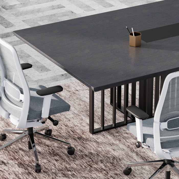 Felipe 12' Rectangular Conference Room Table with Laminate Finishing | AF Essence Tribeca WX-N2811