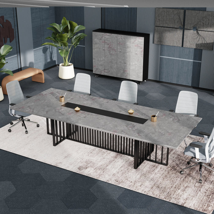 Felipe 12' Rectangular Conference Room Table with Laminate Finishing | AF Essence Tribeca WX-N2811