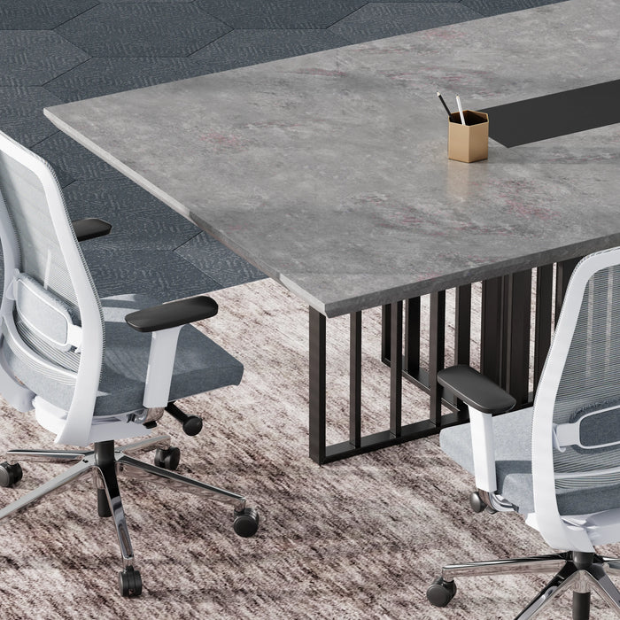 Felipe 12' Rectangular Conference Room Table with Laminate Finishing | AF Essence Tribeca WX-N2811