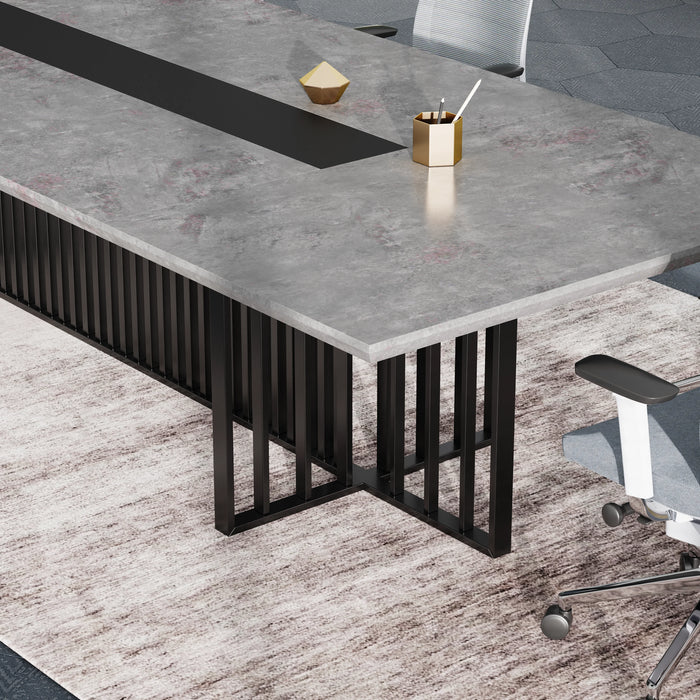 Felipe 12' Rectangular Conference Room Table with Laminate Finishing | AF Essence Tribeca WX-N2811