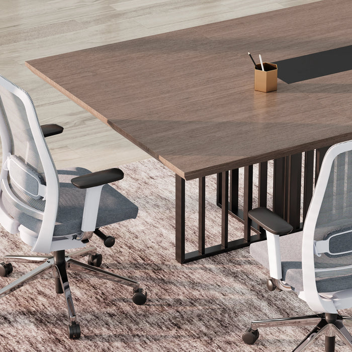 Felipe 12' Rectangular Conference Room Table with Laminate Finishing | AF Essence Tribeca WX-N2811