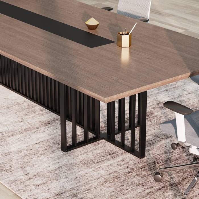 Felipe 12' Rectangular Conference Room Table with Laminate Finishing | AF Essence Tribeca WX-N2811