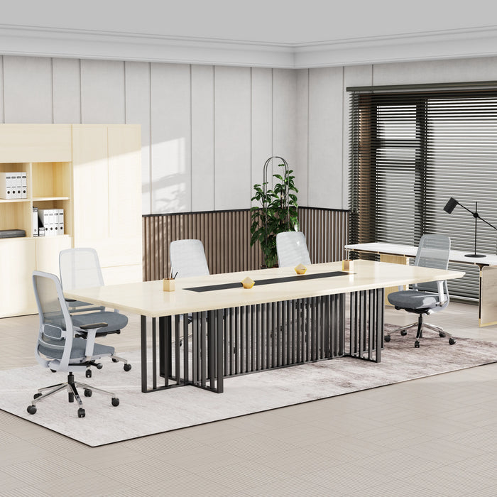 Felipe 12' Rectangular Conference Room Table with Laminate Finishing | AF Essence Tribeca WX-N2811