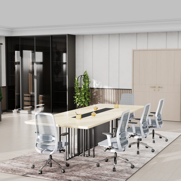 Felipe 12' Rectangular Conference Room Table with Laminate Finishing | AF Essence Tribeca WX-N2811