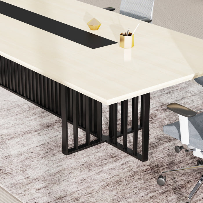 Felipe 12' Rectangular Conference Room Table with Laminate Finishing | AF Essence Tribeca WX-N2811