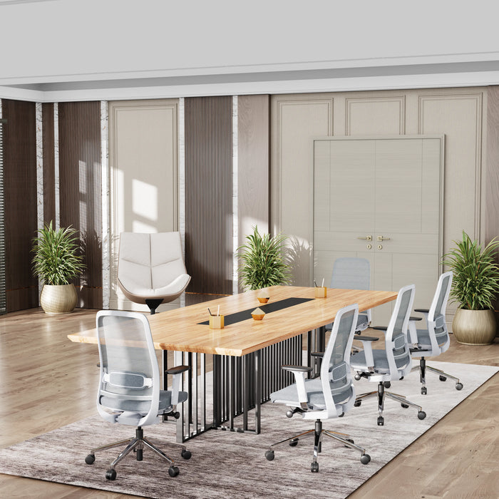 Felipe 12' Rectangular Conference Room Table with Laminate Finishing | AF Essence Tribeca WX-N2811