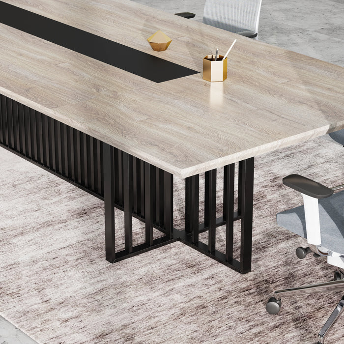 Felipe 12' Rectangular Conference Room Table with Laminate Finishing | AF Essence Tribeca WX-N2811