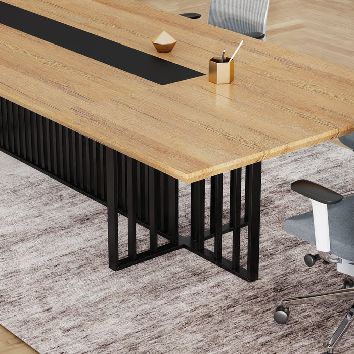 Felipe 12' Rectangular Conference Room Table with Laminate Finishing | AF Essence Tribeca WX-N2811