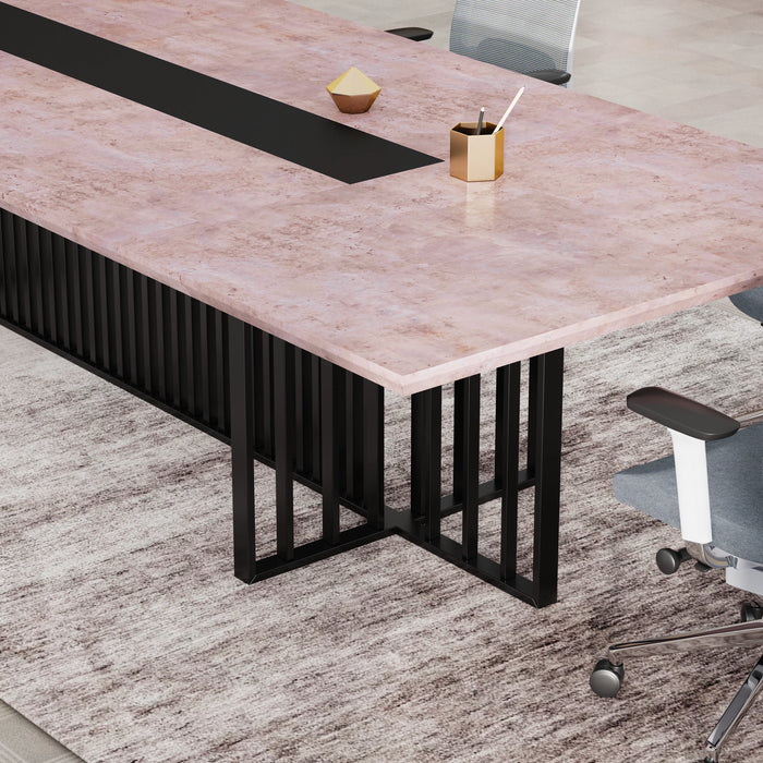 Felipe 12' Rectangular Conference Room Table with Laminate Finishing | AF Essence Tribeca WX-N2811