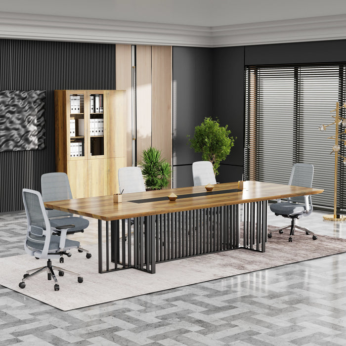 Felipe 12' Rectangular Conference Room Table with Laminate Finishing | AF Essence Tribeca WX-N2811