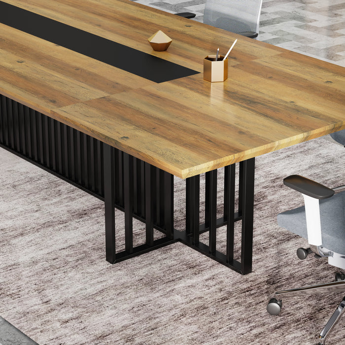 Felipe 12' Rectangular Conference Room Table with Laminate Finishing | AF Essence Tribeca WX-N2811