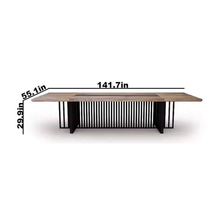 Felipe 12' Rectangular Conference Room Table with Laminate Finishing | AF Essence Tribeca WX-N2811