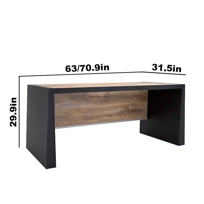 Graham 63-71" Rectangular Executive Desk | AF Essence Tribeca WX-N2808