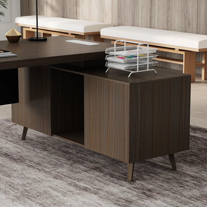 Granger 79" L-shaped Executive Desk | AF Essence Mooreen WX-E1507