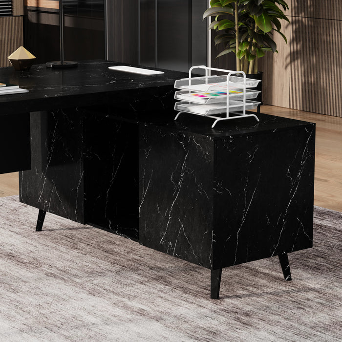 Granger 79" L-shaped Executive Desk | AF Essence Mooreen WX-E1507