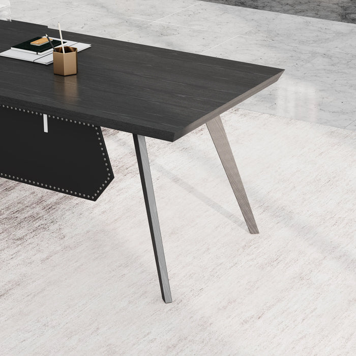 Granger 79" L-shaped Executive Desk | AF Essence Mooreen WX-E1507