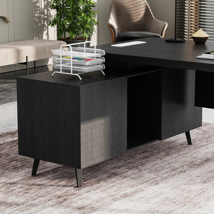 Granger 79" L-shaped Executive Desk | AF Essence Mooreen WX-E1507