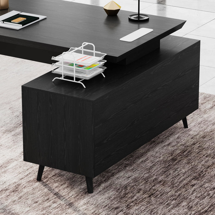 Granger 79" L-shaped Executive Desk | AF Essence Mooreen WX-E1507