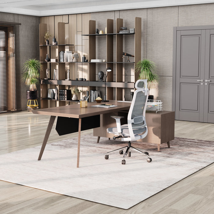 Granger 79" L-shaped Executive Desk | AF Essence Mooreen WX-E1507