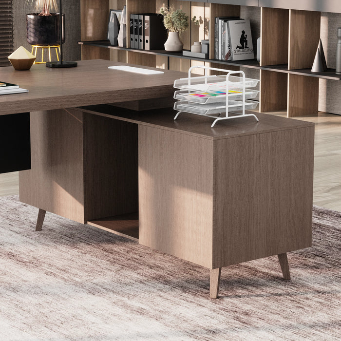 Granger 79" L-shaped Executive Desk | AF Essence Mooreen WX-E1507