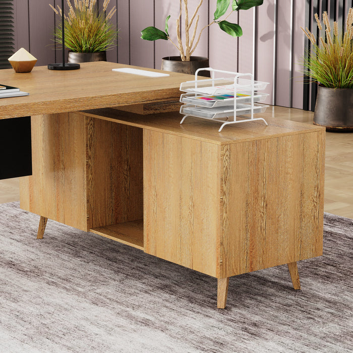 Granger 79" L-shaped Executive Desk | AF Essence Mooreen WX-E1507