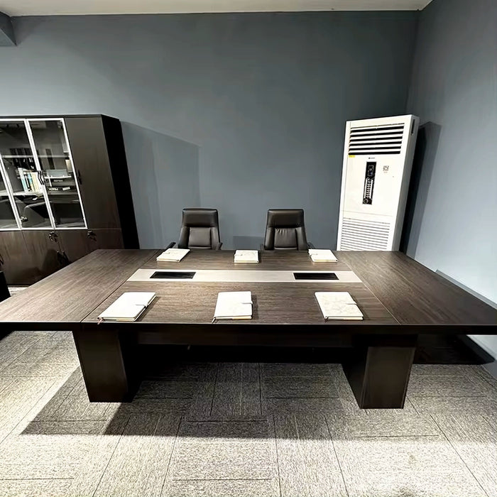 Arcadia 高端（9 至 16 英尺，可容纳 10 至 20 人）深棕色会议室会议桌