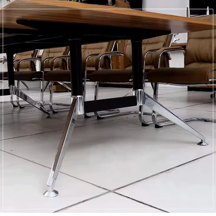 Arcadia Modern（8 至 12 英尺，可容纳 10 至 16 人）橡木棕色会议室会议桌