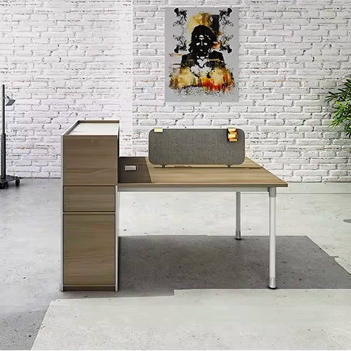 Arcadia Professional Teak Elegance Commercial Staff Office Workplace Workstation Desks Suitable for Offices