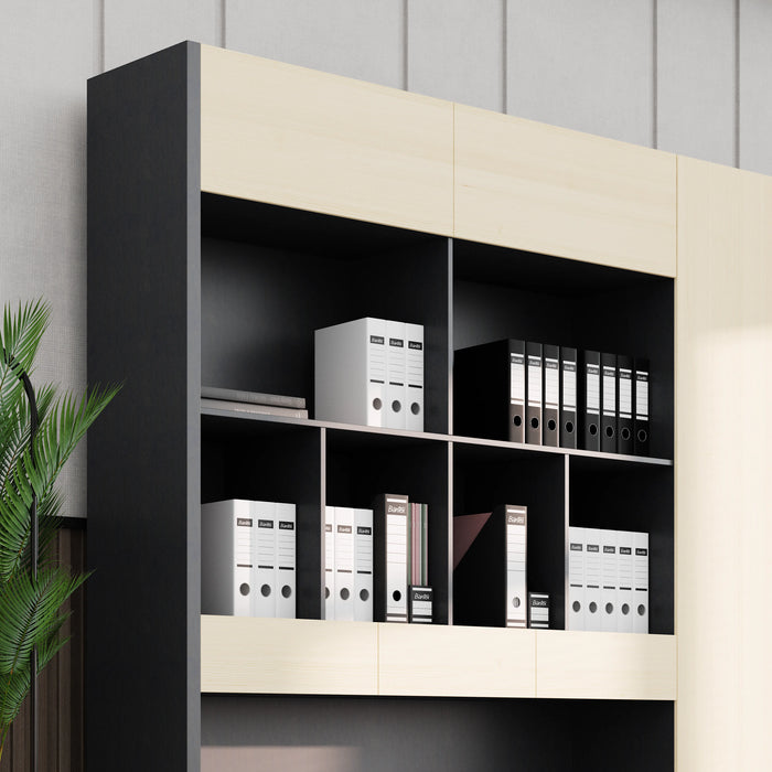 Kennedy 126" Library Wall Shelving Unit | AF Essence Tribeca WX-NS2801