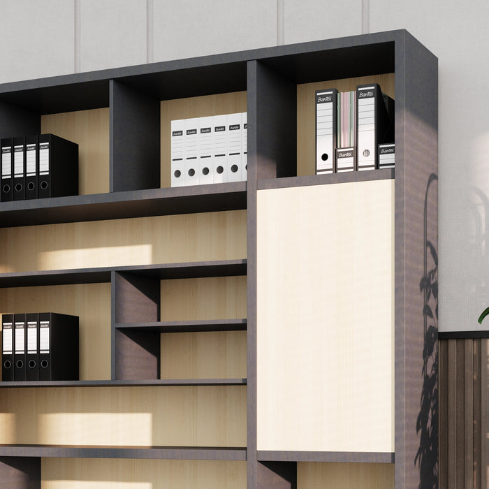 Calvin 118" Library Wall Shelving Unit | AF Essence Tribeca WX-NS2805