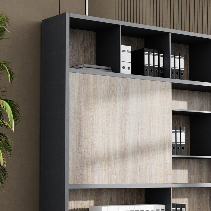 Calvin 118" Library Wall Shelving Unit | AF Essence Tribeca WX-NS2805