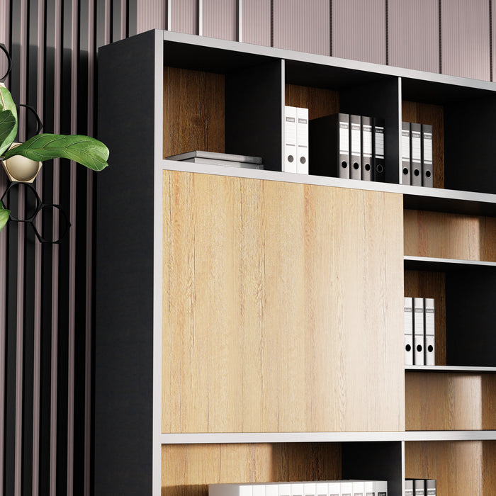 Calvin 118" Library Wall Shelving Unit | AF Essence Tribeca WX-NS2805