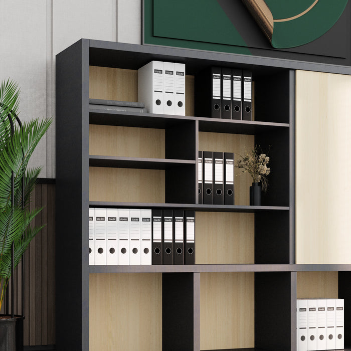 Walsh 95" Library Wall Shelving Unit | AF Essence Tribeca WX-NS2810