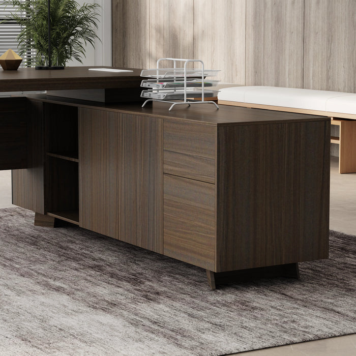 Nepal 95" L-shaped Executive Desk | AF Essence Mooreen WX-E1502