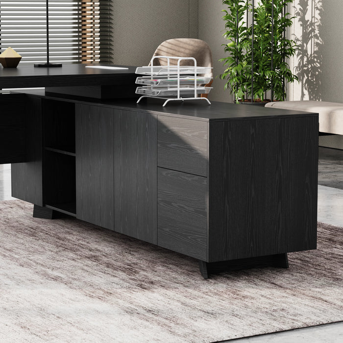 Nepal 95" L-shaped Executive Desk | AF Essence Mooreen WX-E1502