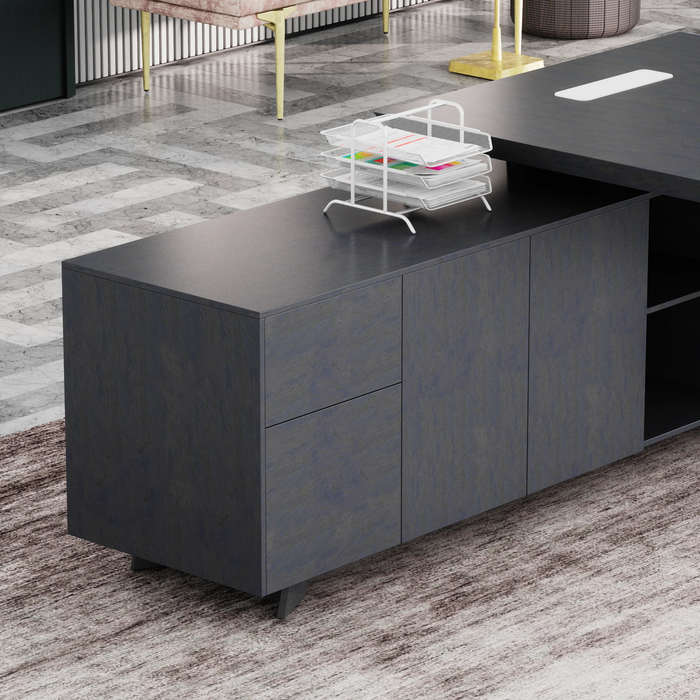 Nepal 95" L-shaped Executive Desk | AF Essence Mooreen WX-E1502