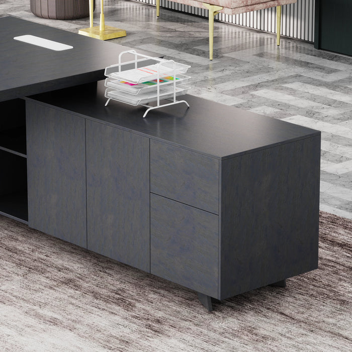 Nepal 95" L-shaped Executive Desk | AF Essence Mooreen WX-E1502