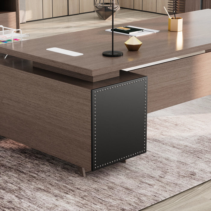 Nepal 95" L-shaped Executive Desk | AF Essence Mooreen WX-E1502